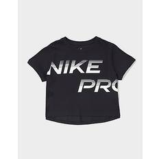 Nike Pro Older Kids' Girls' Dri-FIT Cropped T-Shirt Black