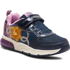 Geox SPACECLUB Girl Sneaker, Navy/Lavender