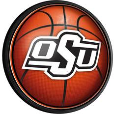 The Fan-Brand Oklahoma State Cowboys Basketball 18'' Round Slimline Illuminated Wall Sign