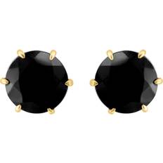 Effy Earrings Effy Women's 14K Yellow Gold & Onyx Stud Earrings