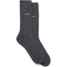 HUGO BOSS Grey Socks HUGO BOSS Two-pack of regular-length socks in stretch fabric Grey