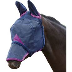 Weatherbeeta Grooming & Care Weatherbeeta WB ComFiTec Dura Mesh Mask Ears/Nose Pony Navy/Pur Navy/Purple Pony