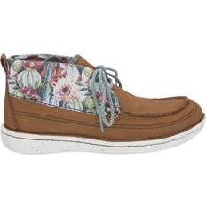 Normal/ Standard Fit - Women Chukka Boots Justin Breezy Moc Toe - Brown/Multi