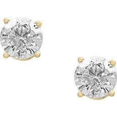 Effy Women Earrings Effy Women's 14K Yellow Gold & 0.33 TCW Diamond Stud Earrings