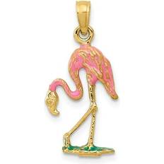 Macy's Charms & Pendants Macy's 14k Gold Charm, Pink Flamingo Charm