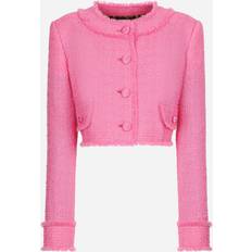 Dolce & Gabbana Women Jackets Dolce & Gabbana Short raschel tweed jacket