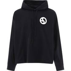 Acne Studios Overdele Acne Studios Cirkel Logo Hættetrøje Sweatshirt - Sort