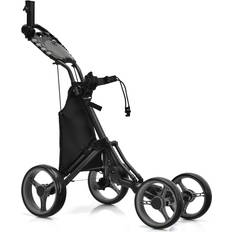 Golf Goplus Folding 4-Wheel Push Cart with Bag Scoreboard