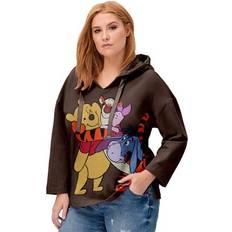 Clothing Disney Plus Women's Winnie the Pooh Hooded Sweatshirt in Brown Winnie Friends Size 22/24