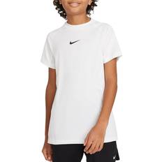 T-shirts Nike Big Kid's Pro Dri-FIT Short-Sleeve Top - White/Black