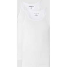 Men - White Sleepwear Emporio Armani 2-Pack Pure Cotton Tank Top White