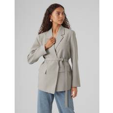 Vero Moda Dressjakker Vero Moda Dressjakker & Blazere Laurel Oak Melange Vmclaudia Ls Oversized Belt Blazer Dressjakker & Blazere