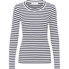 InWear Women T-shirts InWear Dagnaiw Striped T-Shirt - Whisper White/Midnight Magic