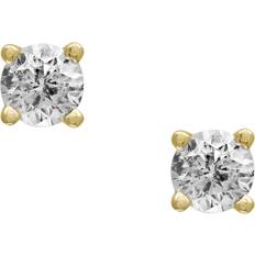 Effy Women Earrings Effy Women's 14K Yellow Gold & 0.15 TCW Diamond Stud Earrings