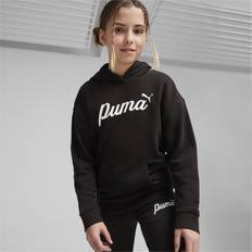 Puma ESS Script Hoodie Teenager Für Kinder, Schwarz, Größe: 164, Kleidung