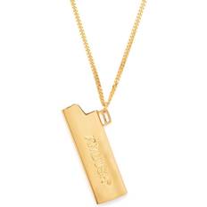 Unisex Jewelry Storage Ambush Men's Gold Lighter Case Pendant Necklace