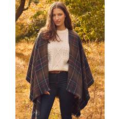 Barbour Montieth Check Cape Poncho, Green/Multi