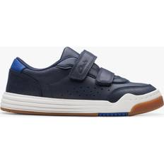 Children's Shoes Clarks Kids' Urban Solo Leather Riptape Trainers