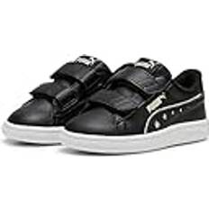 Kinderenschoenen Puma Smash 3.0 Dance Party BabySneaker mit Klettverschluss 02 black/silver/green illusion Grau/Schwarz