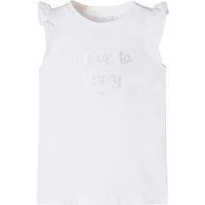 Kid's Frill Sleeves T-shirt - White (8721012000674)