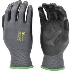 EN 343 Work Gloves & Products Black Seamless Nylon Knit Nitrile Coated Work Gloves, Garden Gloves 120-Pair Pack