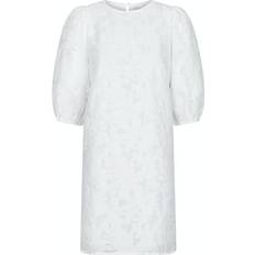 Blommiga - Korta klänningar - XXL Neo Noir Limba Brocade Dress - White