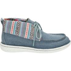 Women Chukka Boots Justin Breezy Moc Toe - Blue