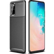 Samsung Galaxy S20+ Mobile Phone Cases TechGear Galaxy S20 Plus Case [CarbonFlex Case] Premium Flexible Soft Shockproof Slim Fit Case Cover with Carbon Fibre Effect Designed For Samsung Galaxy S20