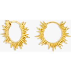 Rachel Jackson London Electric Goddess Mini Huggie Hoop Earrings, Gold