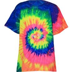 Colortone Kids/Childrens Rainbow Tie-Dye Heavyweight T-Shirt Neon Rainbow