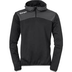 Kempa Kinder Emotion 2.0 Quarter Zip Hoodie Sweatshirt, schwarz/Anthra