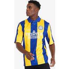 Score Draw Leeds United FC 1994 Away Retro Football Shirt Yellow