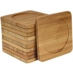 Bamboo Coasters Bamboomn BambooMN Heavy Duty Eco-Friendly Natural Bamboo Coaster