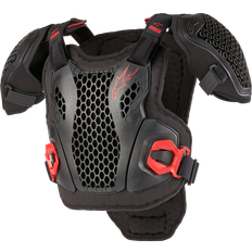 Protections Corporelles pour Moto Alpinestars Bionic Action Armure de poitrine pour les jeunes, noir-rouge, taille