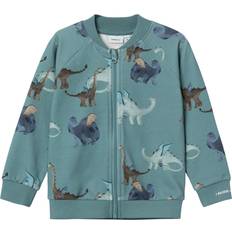 Name It Kid's Sweat Cardigan - Mineral Blue (13228606)