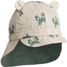 Beige - Piger Solhatte Liewood Gorm Omvendelig Solhat Crab Sandy Pepppermint-9-12 mdr