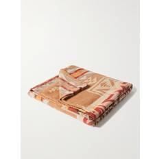 Pendleton Organic Cotton-Jacquard Blankets Brown