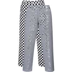 3XL Work Pants Portwest Harrow Chefs Trouser Houndstooth