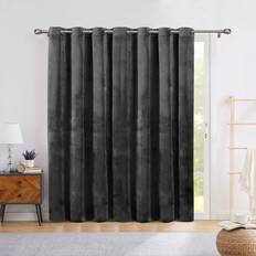 Curtains & Accessories Oxford Homeware Charcoal, 66" width 84" drop