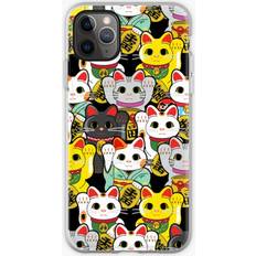 Mobile Phone Accessories Famgem Phone Case Lucky Cat Maneki Neko for iPhone Samsung 14 13 12 11 Plus Pro Max Galaxy S23 S22 Ultra Note 20 10