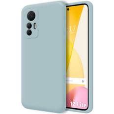 TuMundoSmartphone Hülle silikon liquid ultra weich für xiaomi 12 lite 5g farbe blau