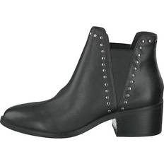 Steve Madden 38 Skor Steve Madden Bootie Black Leather Svart