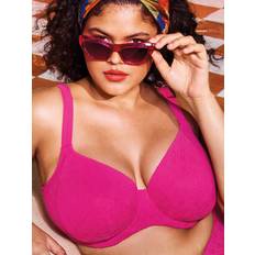 Pink - Women Bikini Tops Elomi Bazaruto Underwired Plunge Bikini Top Clematis