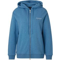 Lexington Hoodie chloe zip hood blå melerad