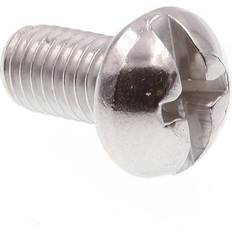 Prime-Line Machine Screw Round Head Slotted Phillips Combo 10-32 x 3/8 in Pack 25