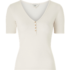 Lee Dame T-shirts Lee Top SS Beige