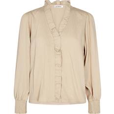 Uld Bluser Co'Couture Sueda Frill Bluse, Bone