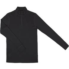 Blouse With Zip - Merino Base Layer - Black