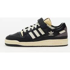 adidas Forum Low Shoes Core Black Cream White Easy Yellow