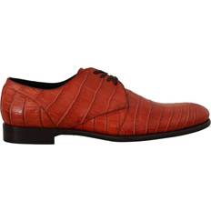 38 ½ Derby Dolce & Gabbana Orange Exotic Leather Dress Derby Shoes EU44/US11